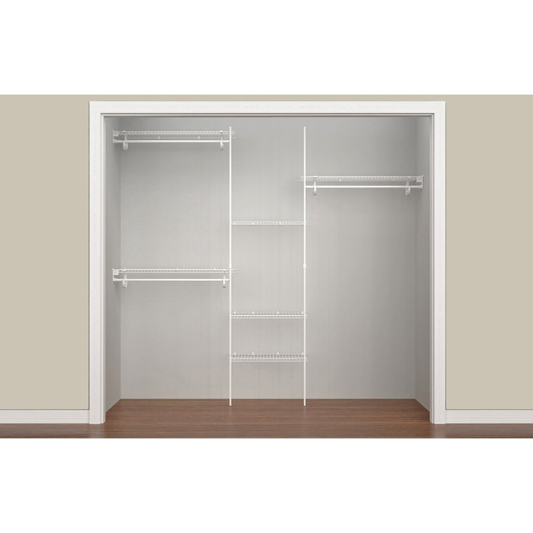 ClosetMaid 60" W 96" W Wire Closet Organizer Kit & Reviews Wayfair